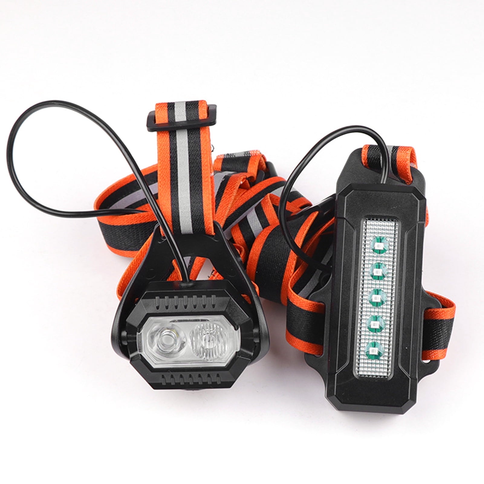 ABS Reflective Chest LED Running Light with 3 Modes & Adjustable Angle Night Safety Gear for Jogging Hiking Outdoor Sports 10 in / 25.4 cm