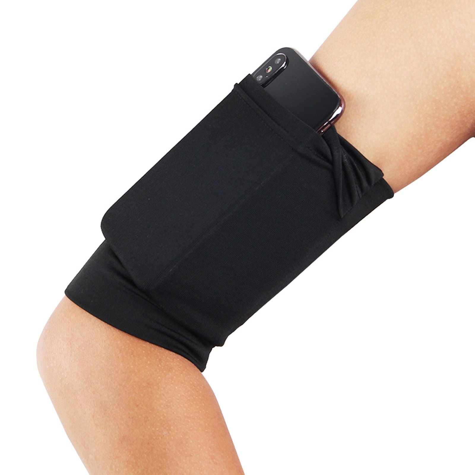 Summercome Phone Armband, Sports Running Armband for Women & Men, Lightweight & Comfortable Arm Band Strap, Running Phone Holder Pouch Sleeve, Ideal for Exercise Workout for All Cellphone, Black
