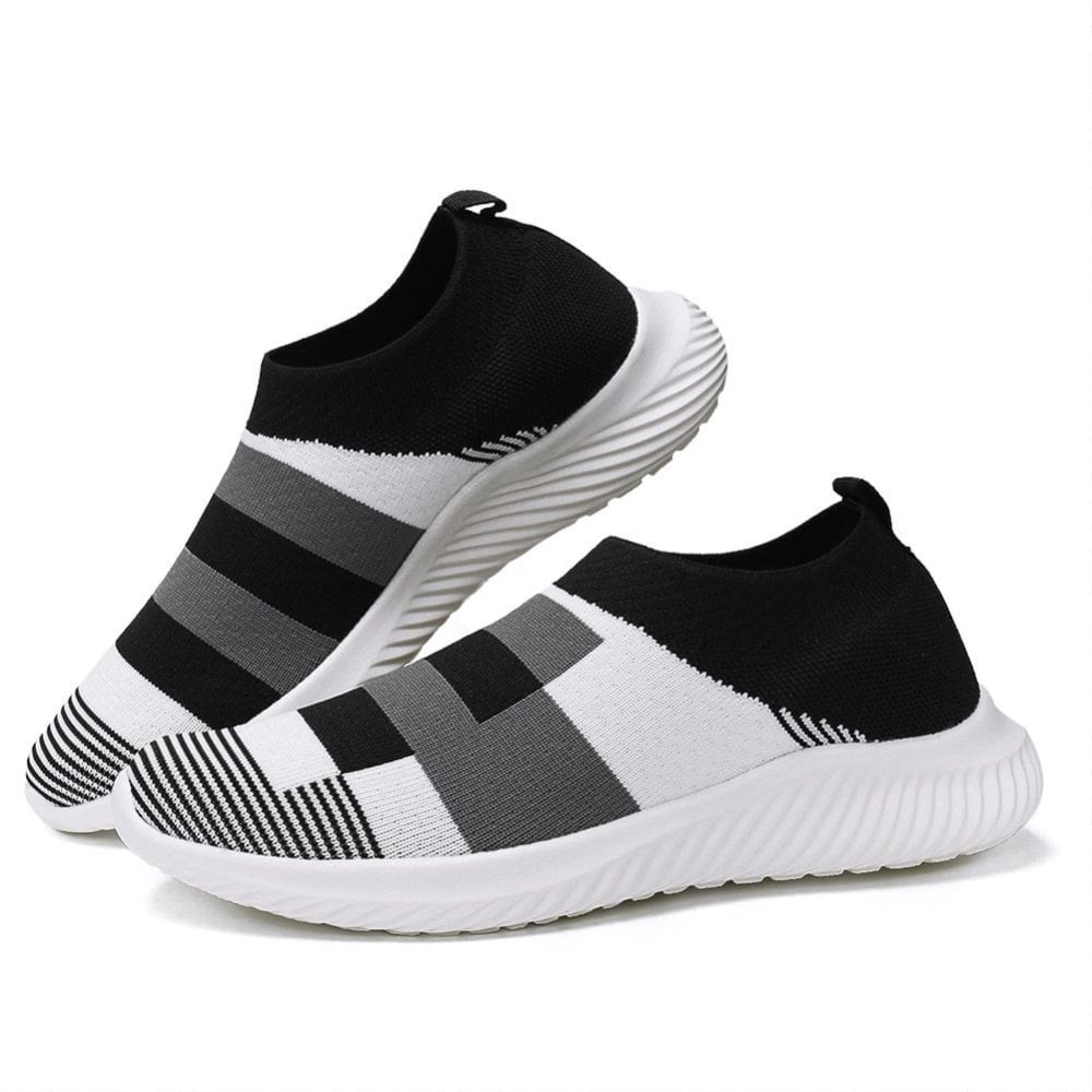 Ablanczoom Womens Sneakers Running Shoes Slip-on Fitness Sports Walking Tennis Flats