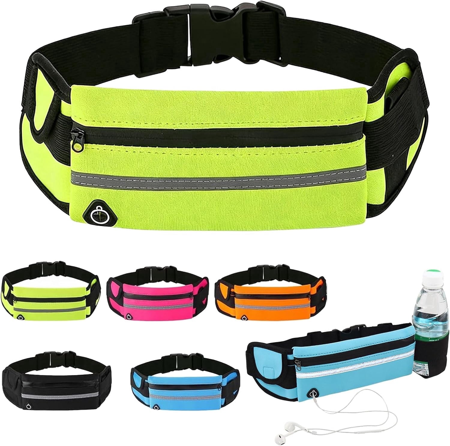 Anti-Theft Invisible Waist Bag，Equipped With Reflective Strips, This High-Capacity, Waterproof, and Adjustable Accessory Is Designed Specifically for Outdoor Running.
