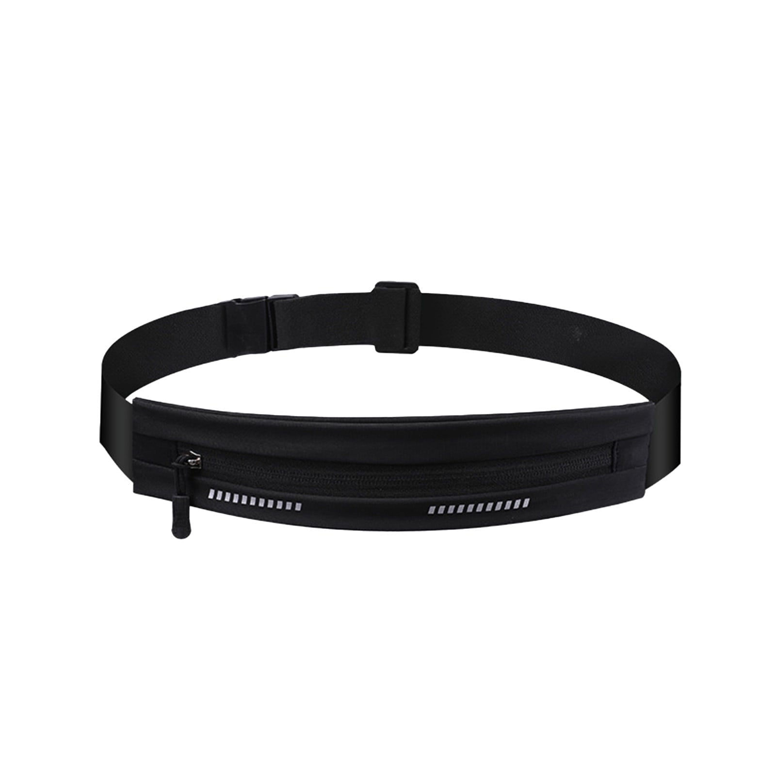DAMAI Slim Running Belt Fanny Pack, Exercise Waist Pack for Women and Men, Runners Fanny Pack Phone Holder, Waist Belt for Workout Jogging Hiking Cycling, Money Belt Running Gear Accessories (Black)