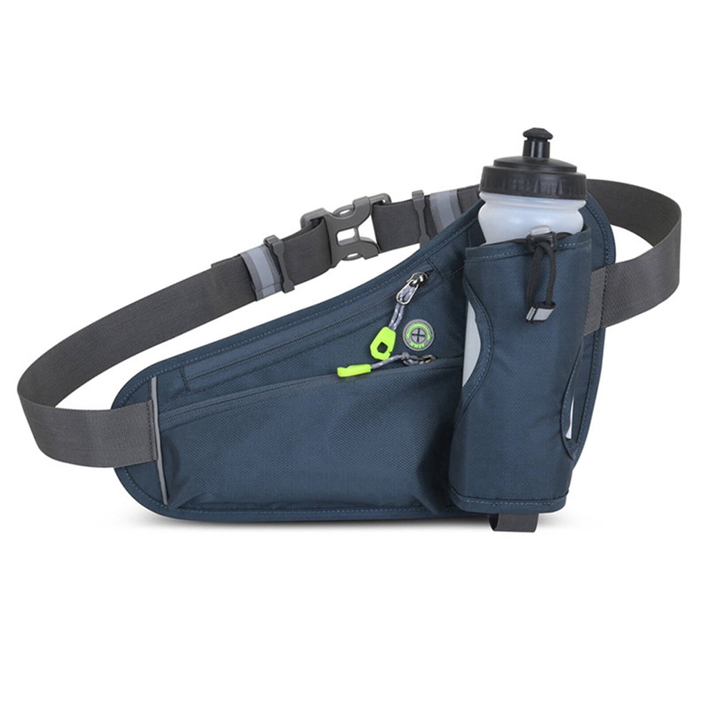 DESIGNICE 2026 New Running Belt Adjustable Fit Running Accessories Reflective Safety Tumbler Holder Dark Gray for Jogging Walking Cycling Fitness Outdoor Activities Night Runs Commuting