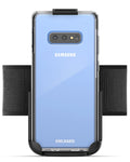 Encased Galaxy S10e Armband for Running, Gym Workouts & Exercise - Fully Adjustable Arm Strap Holder with Clear Phone Case (Samsung S10e) (Sweat and Water Resistant Band)