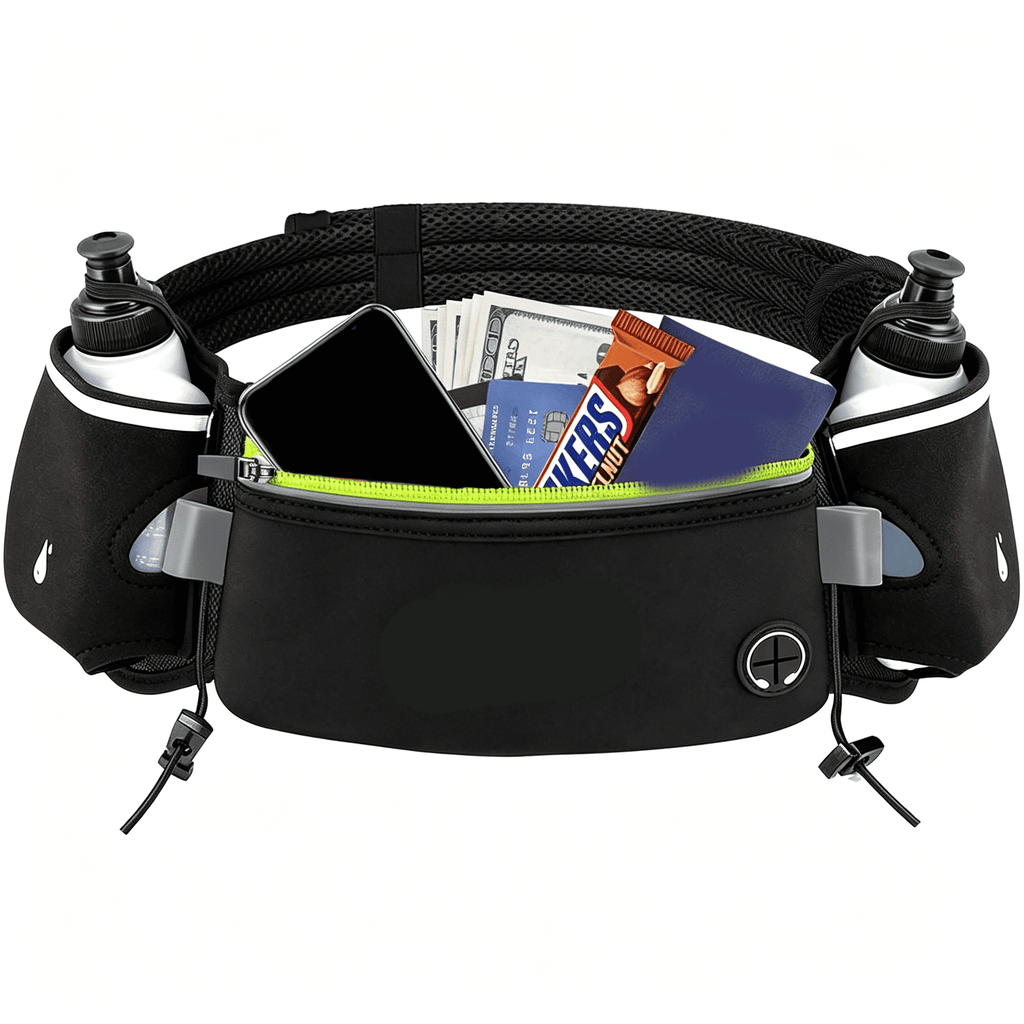 GASTROPOD Hydration Running Belt with Water Bottle,Running Fanny Pack for Phone and Wallet Holder,Running Bag Runners Essentials Accessories Marathon Triathlon Walking Jogging Gear