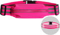 IULAVP Running Belt Running Phone Belt for Women and Men Phone Holder Runners Pouch Waist Reflective Runners Money Belts Exercise Waist Workout Jogging Running Gear Accessories (Pink）