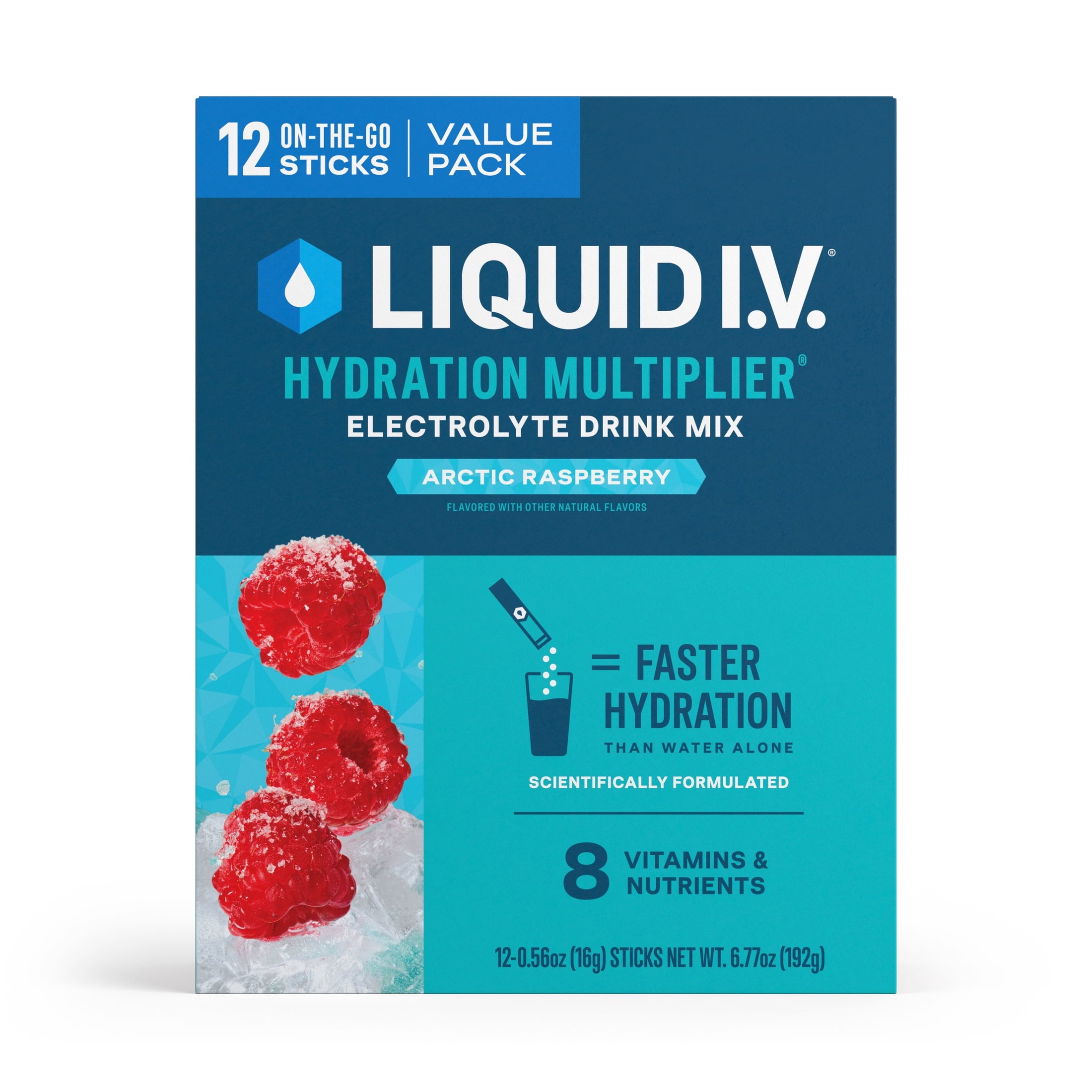 Liquid I.V.® Strawberry Hydration Multiplier® Powdered Electrolyte Drink Mix, 6 Count Packets