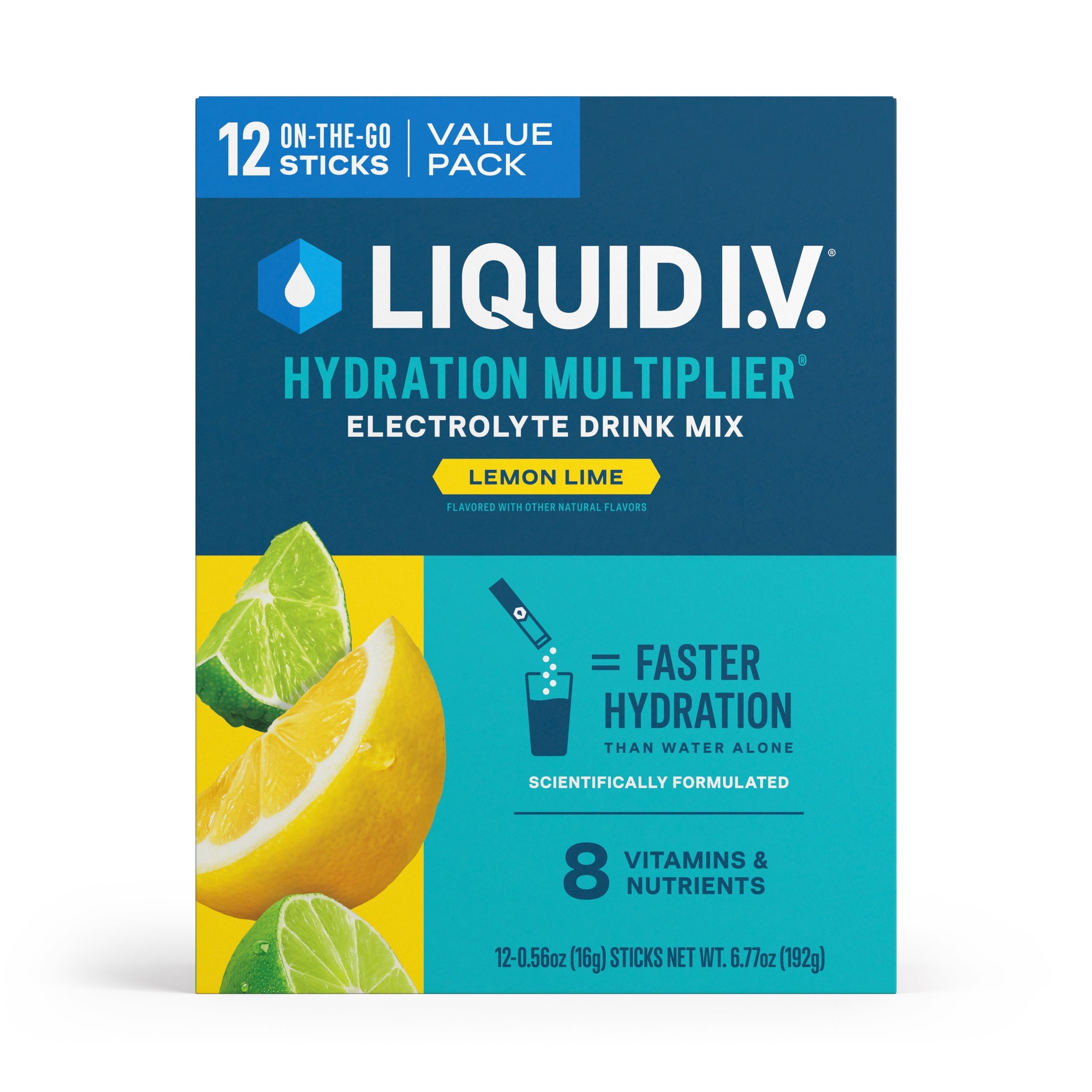 Liquid I.V.® Arctic Raspberry Hydration Multiplier® Powdered Electrolyte Drink Mix, 6 Count Packets