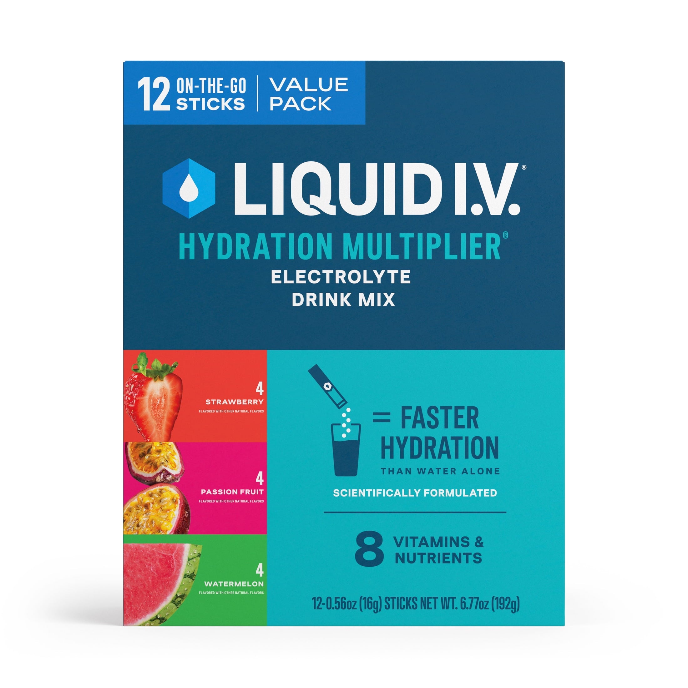 Liquid I.V.® Lemon Lime Hydration Multiplier® Powdered Electrolyte Drink Mix, 6 Count Packets
