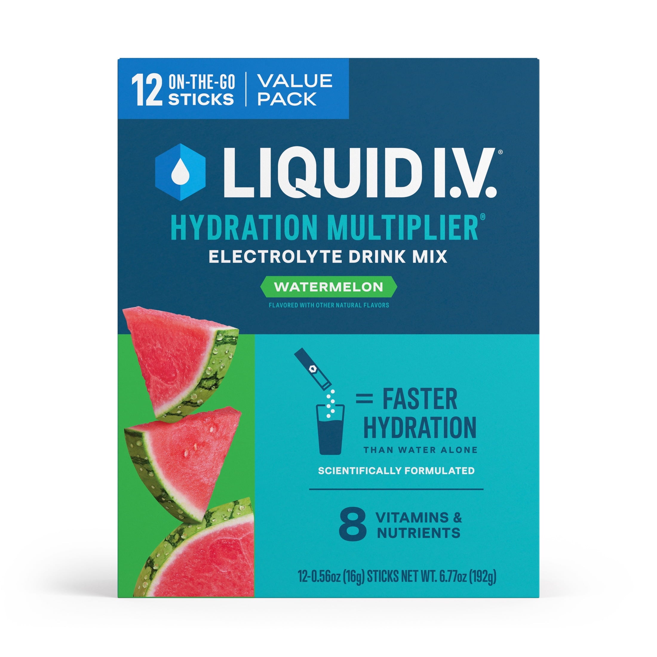 Liquid I.V.® Arctic Raspberry Hydration Multiplier® Powdered Electrolyte Drink Mix, 6 Count Packets