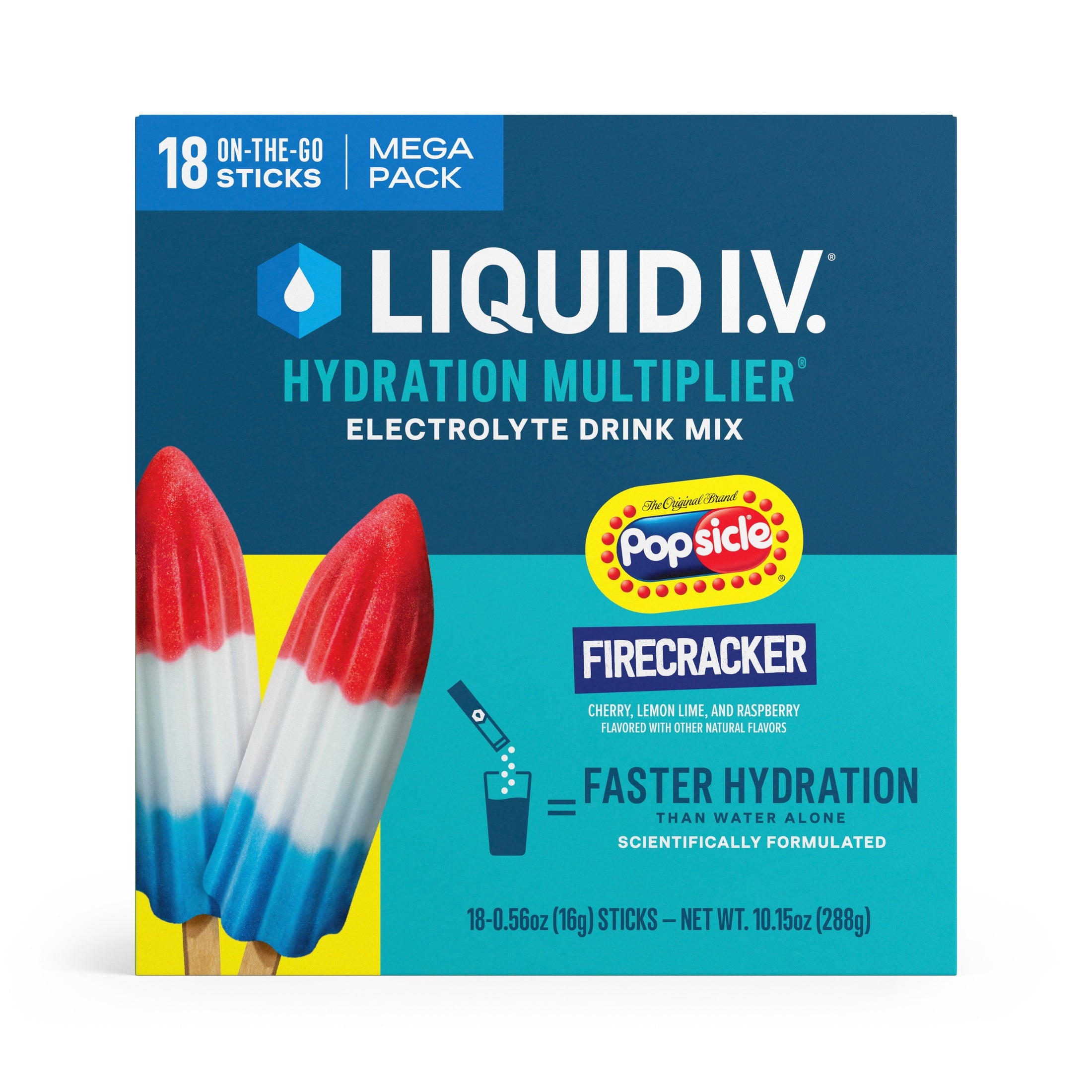 Liquid I.V.® Lemon Lime Hydration Multiplier® Powdered Electrolyte Drink Mix, 6 Count Packets