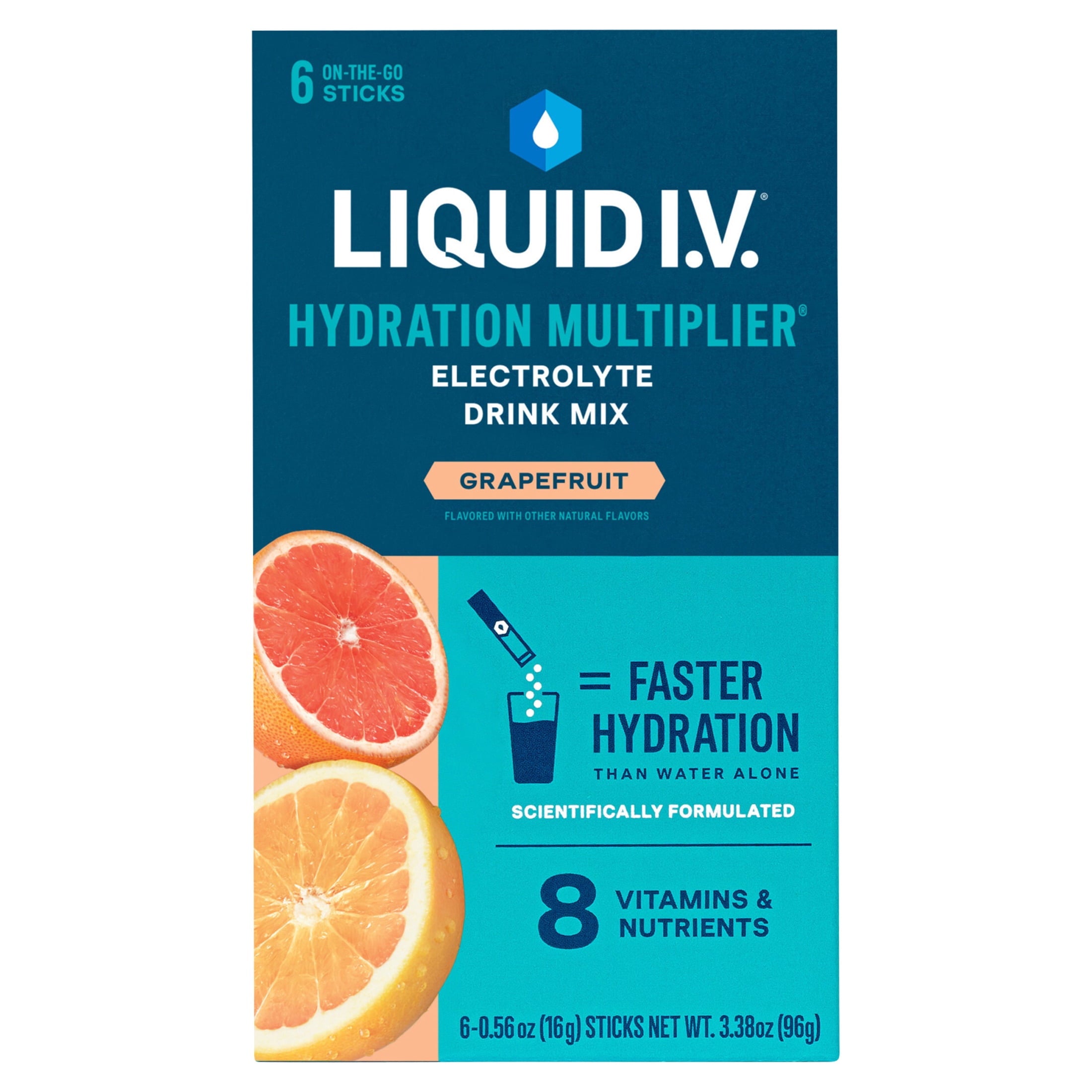 Liquid I.V.® Arctic Raspberry Hydration Multiplier® Powdered Electrolyte Drink Mix, 6 Count Packets