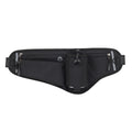 NFTIGB Running Belt Waist Pack Adjustable Hydration Bag with Water Bottle Holder for Runners Men Women, Black (10.63 inches / 27 cm)
