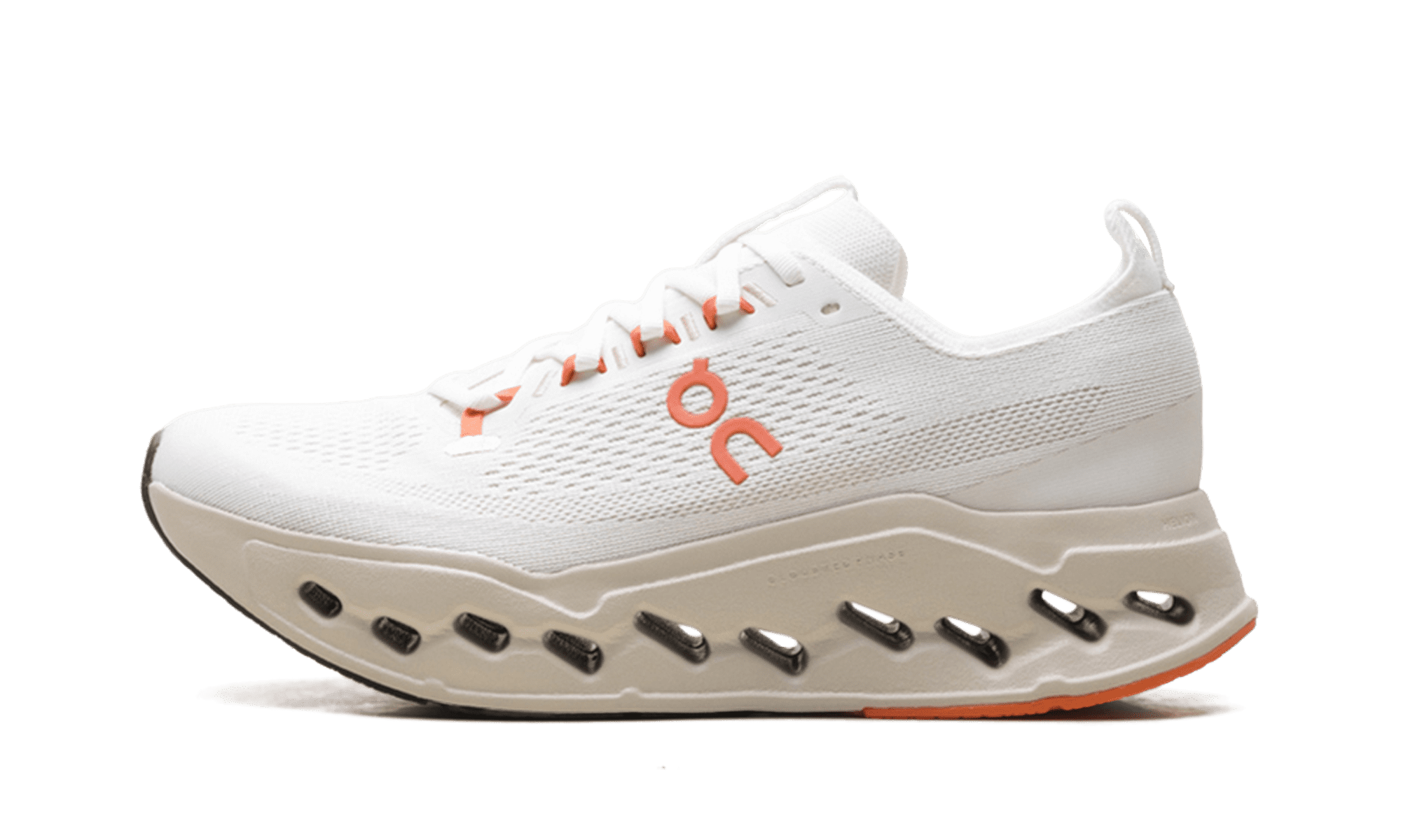 ON RUNNING WOMENS Cloudsurfer Max Womens "Ivory / Salmon" 3WF30223297 3WF30223297 from Stadium Goods