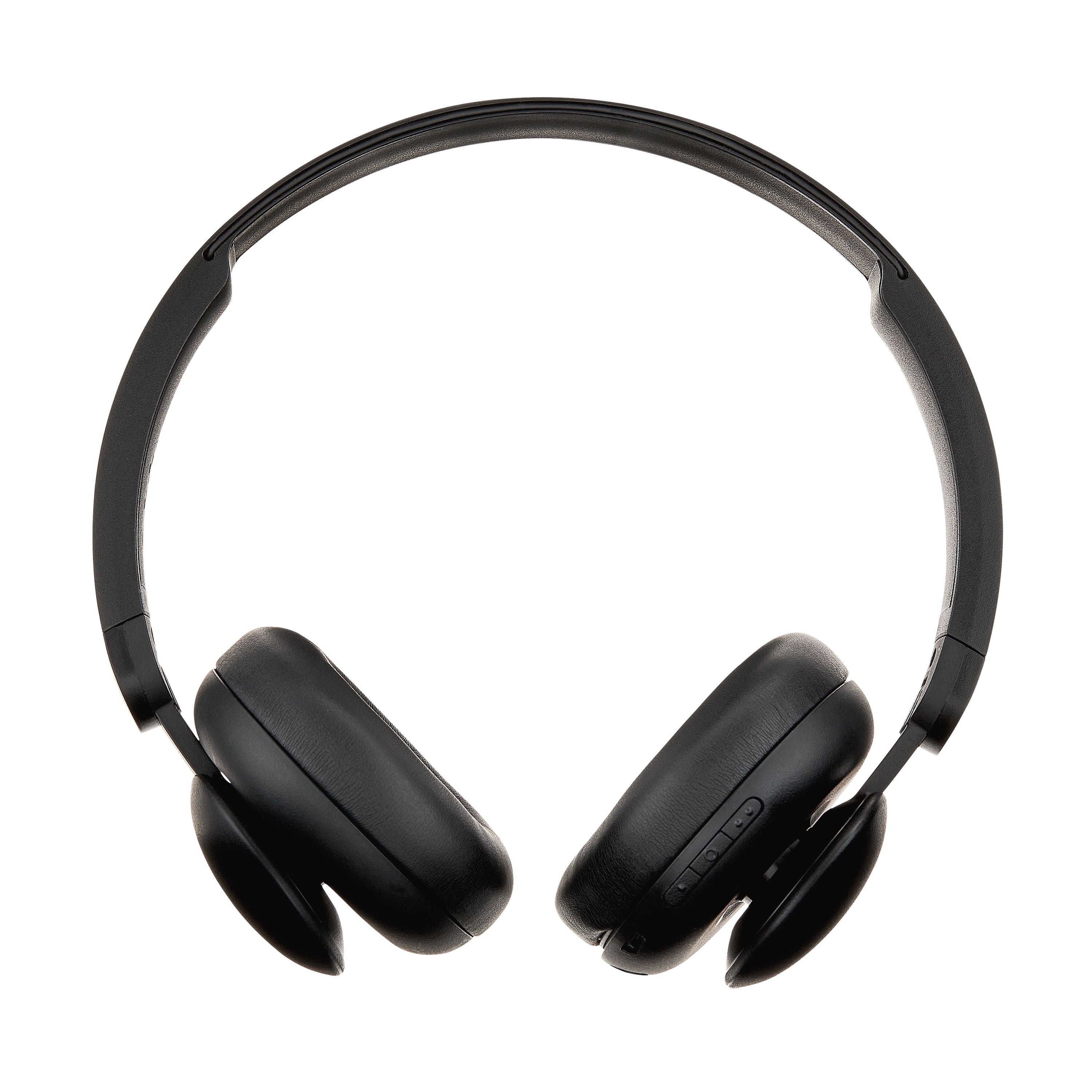 onn Wireless On-ear Headphones with Bluetooth, Black