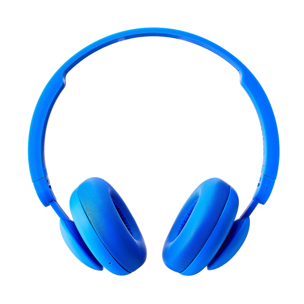 Onn Blue Bluetooth Headphones with Built-in Mic and 24-Hour Playtime