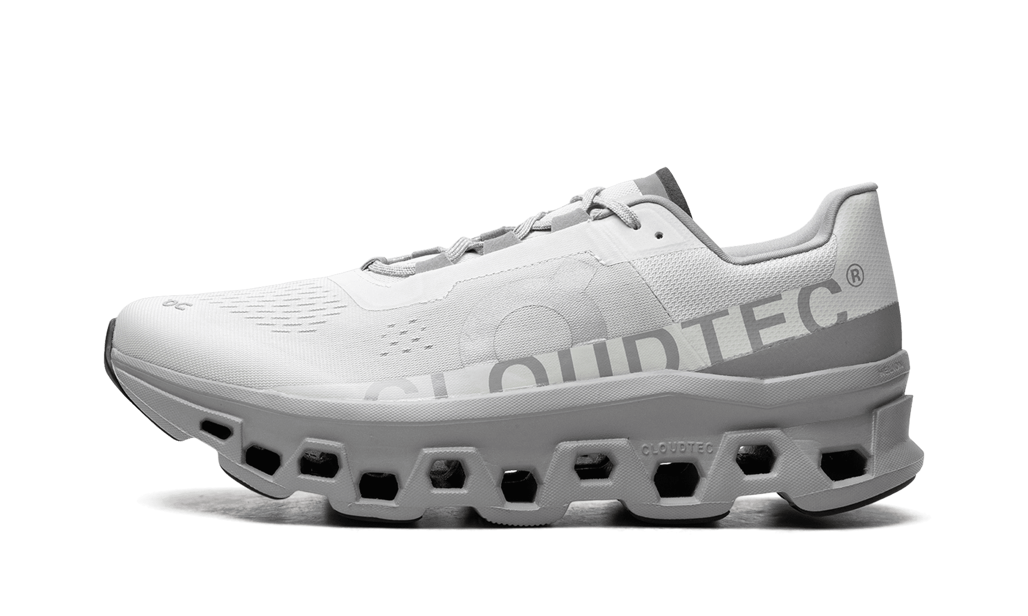 On MENS Cloudmonster "Ice | Alloy" 61.97788 from Stadium Goods