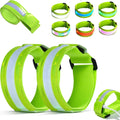Rechargeable LED Armband 2-Pack, Running Lights for Runners, Light Up Arm Bands for Walking Running, Reflective Running Gear for Night Safety,6 Colors & 3 Modes & Adjustable Wristbands
