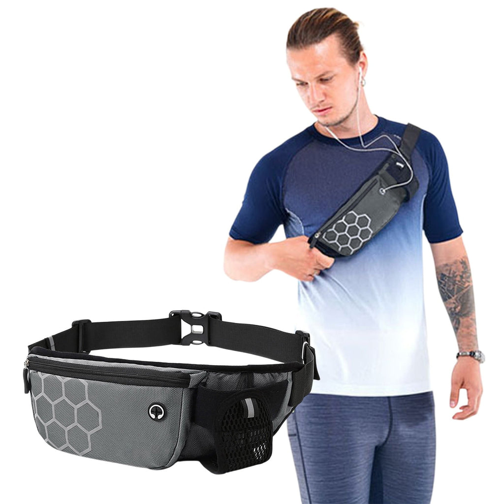 Running Waist Pack Hydration Belt Phone Holder, Lightweight Waterproof Secure Storage Marathon Gear, for Running Jogging Hiking Fitness Outdoor Training