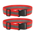 Uxcell Reflective Safety Belt, Adjustable High Visibility Glow Belt Outdoor Running Gear Accessories Fit For (Running/Walking/Cycling), 43.3 x 1.6" & 2 Pcs & Bright Red