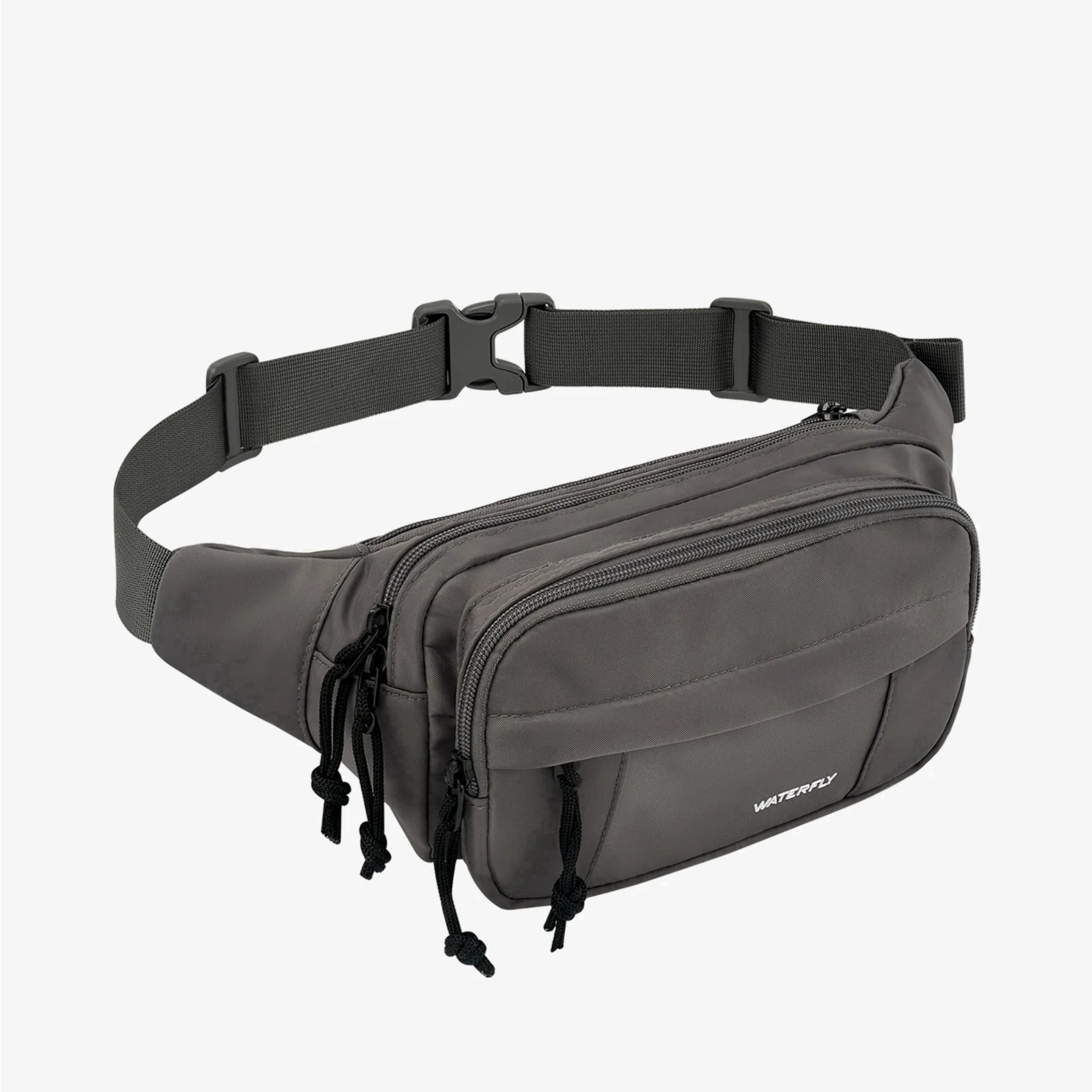 WATERFLY Unisex Large Capacity Walking Travel Nylon Fanny Pack Waist Bag,Yellow