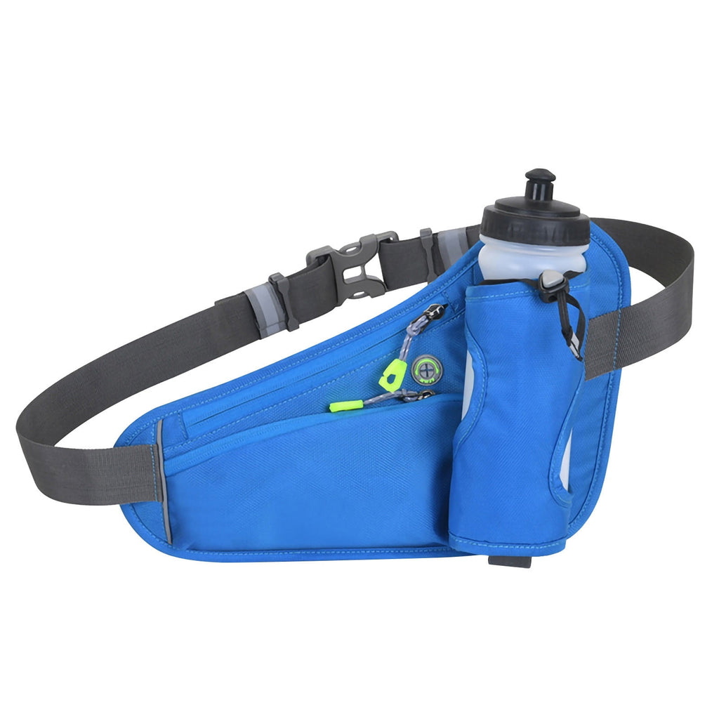 Running Water Bottle Hydration Belt with Water Bottle Holder Hiking Walking Waist Pack Adjustable Pack Compatible for Phone Waistband Outdoor Running Belt