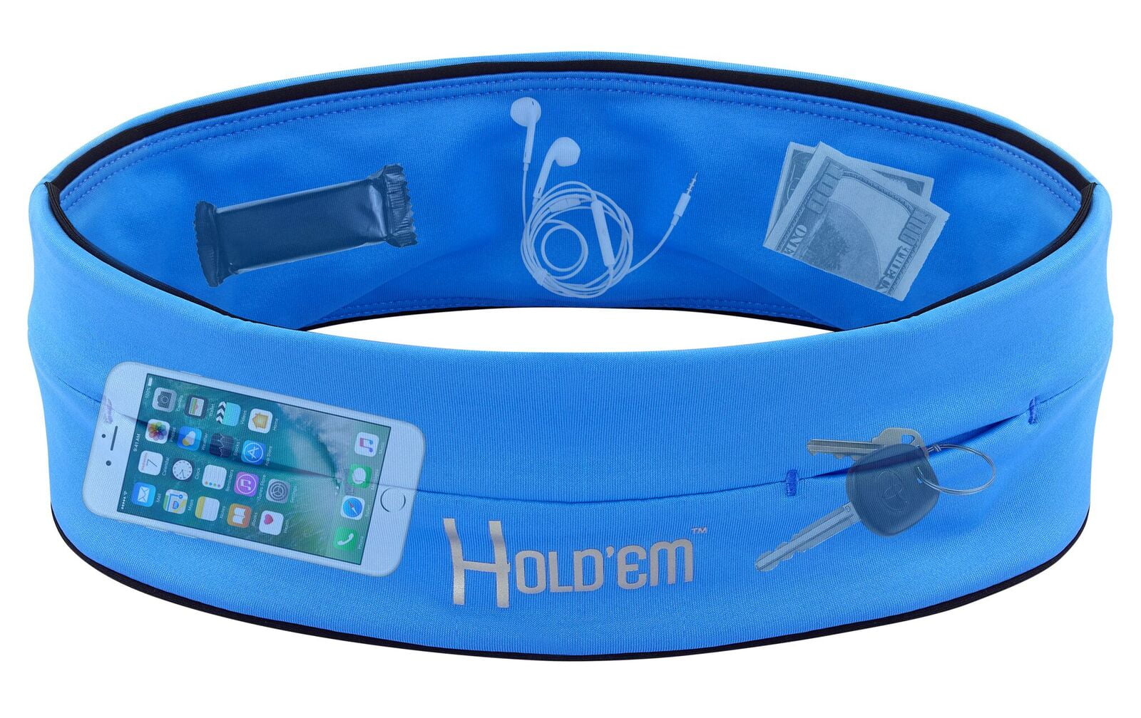 World Best Premium Hold'em Running Belt with Unique Pockets for Unisex Adult - Red