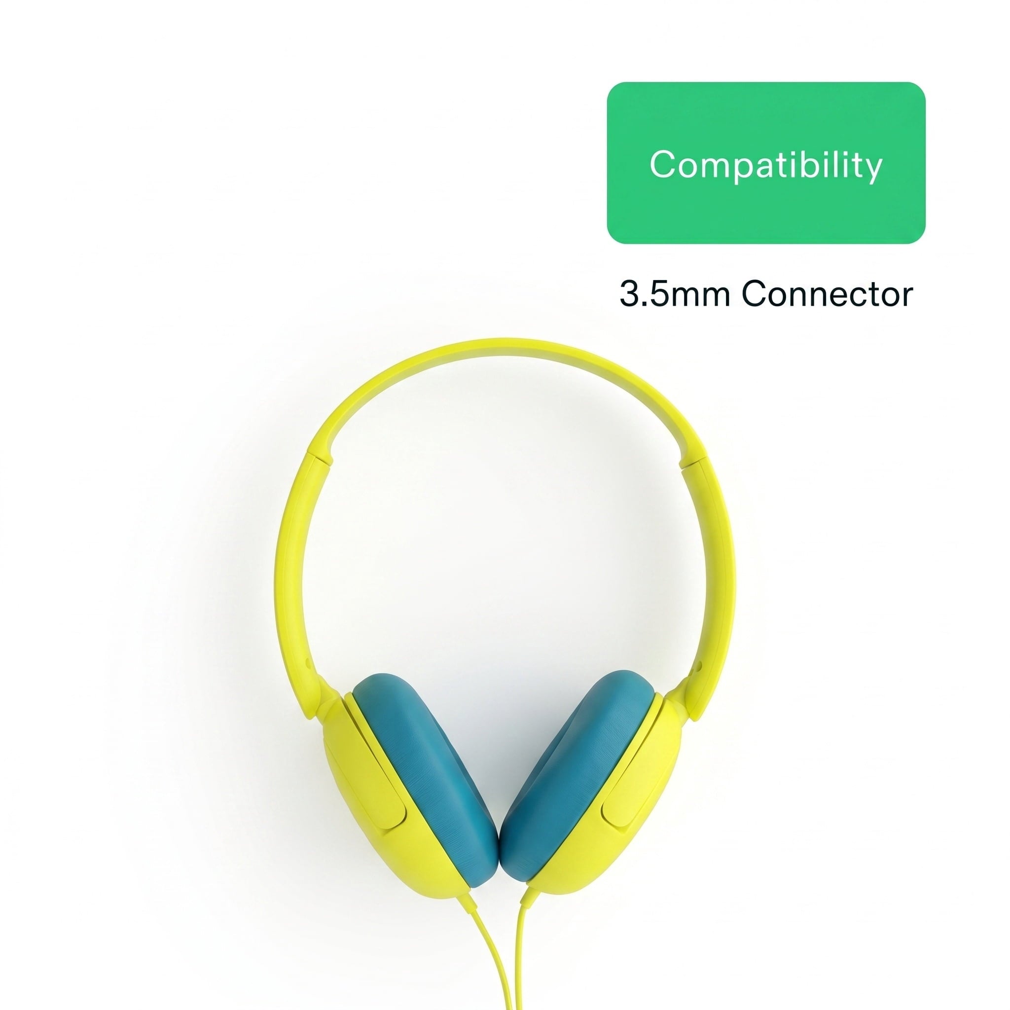 onn On-Ear Headphones with 3.5 mm Connector, Pink