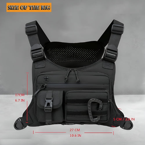 GASTROPOD 2026 New Chest Bag for Men, Running Pack Vest for Workouts, Water Resistant Sports Chest Pack for Running for Hiking, Cycling, Gym, Travel