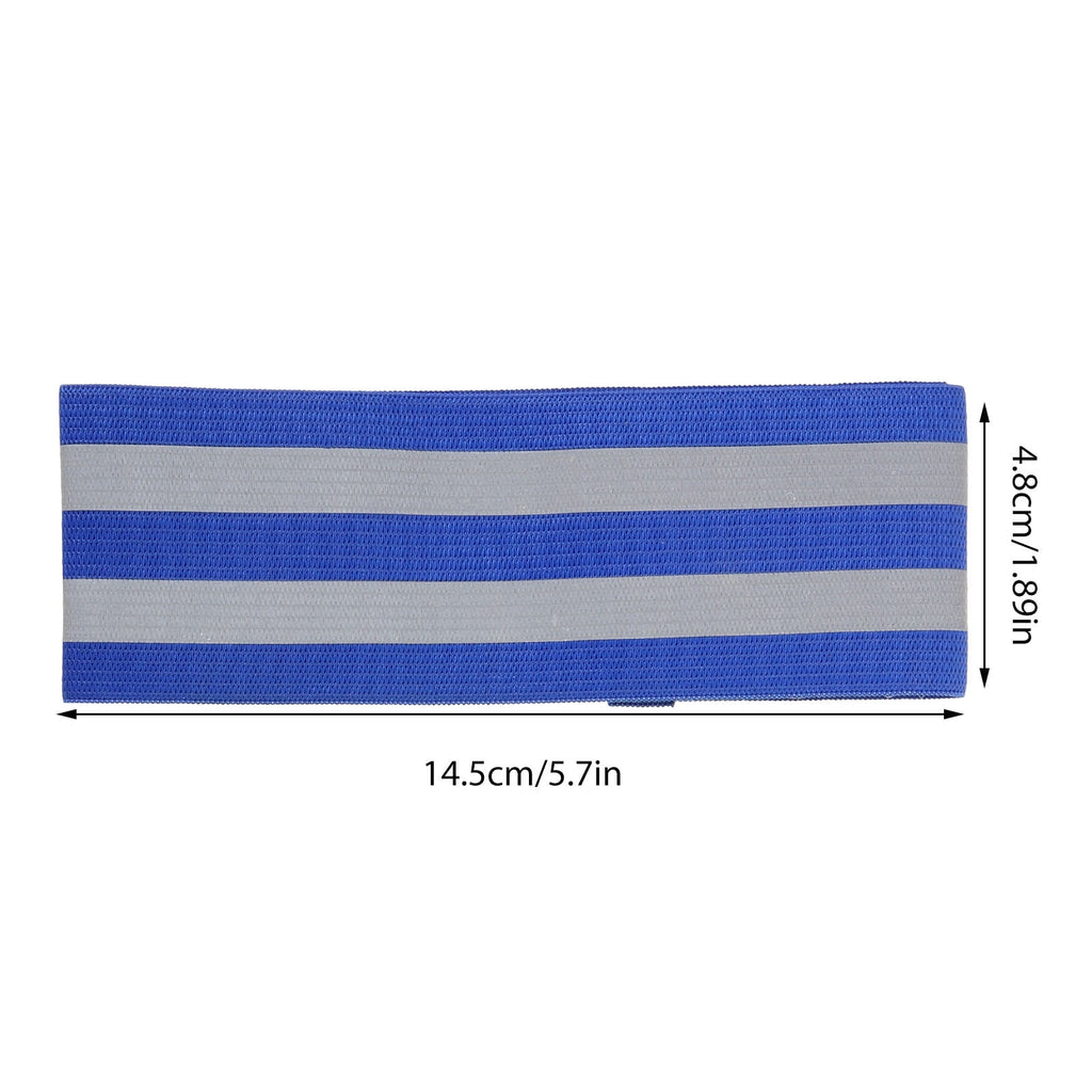 Luxshiny 4 Pairs Reflective Running Bands with Easy Wear Design for Nighttime Outdoor Safety and Visibility