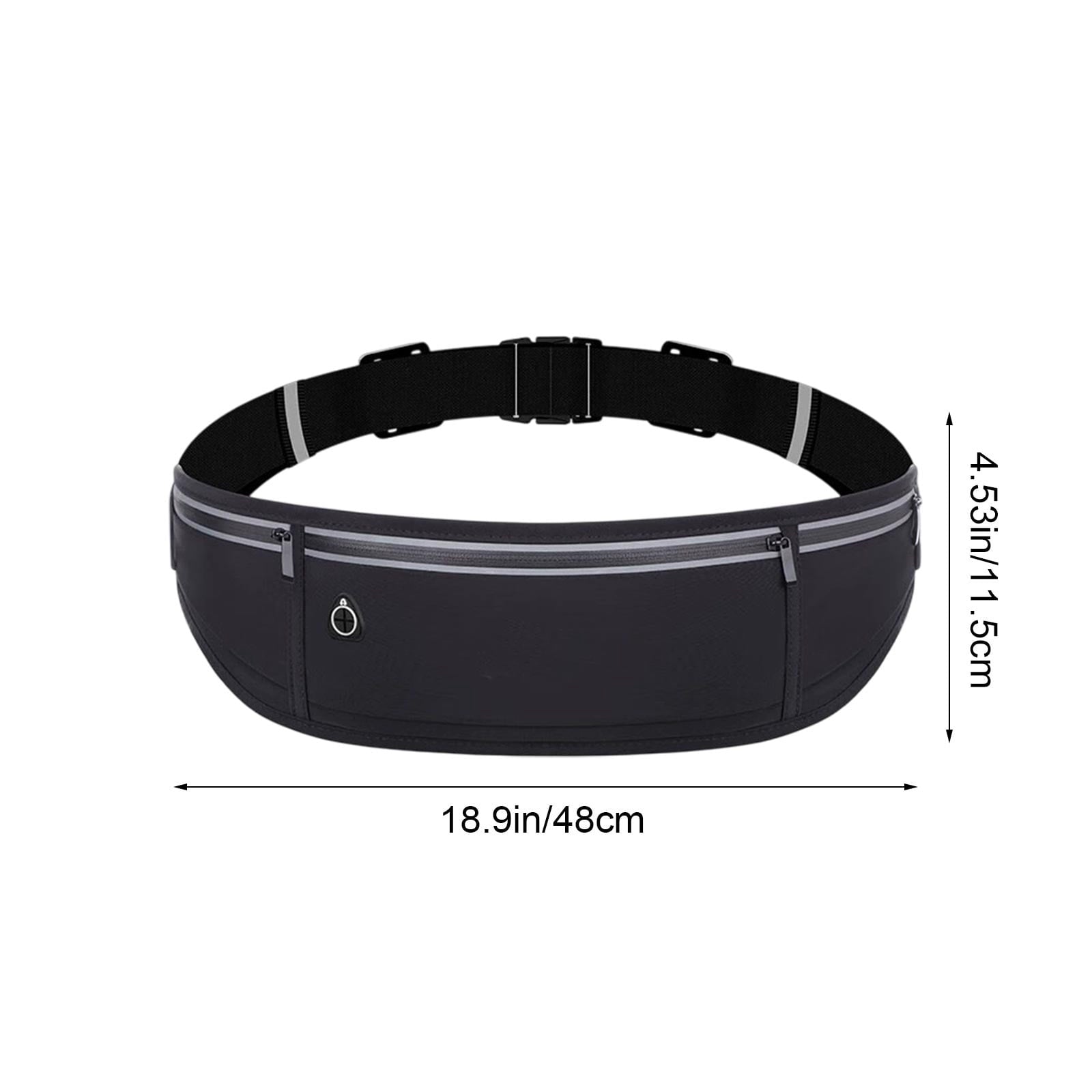 YFGEFTR Slim Running Belt, Workout Fanny Pack for Men Women, Runner Belt for Running Walking Cycling Camping Gym, Running Gear Accessories