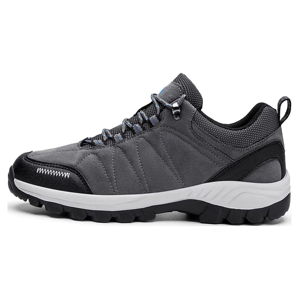 HOBIBEAR Mens Sneakers Leather Running Shoes Trainers Sneaker Casual Hiking Shoes