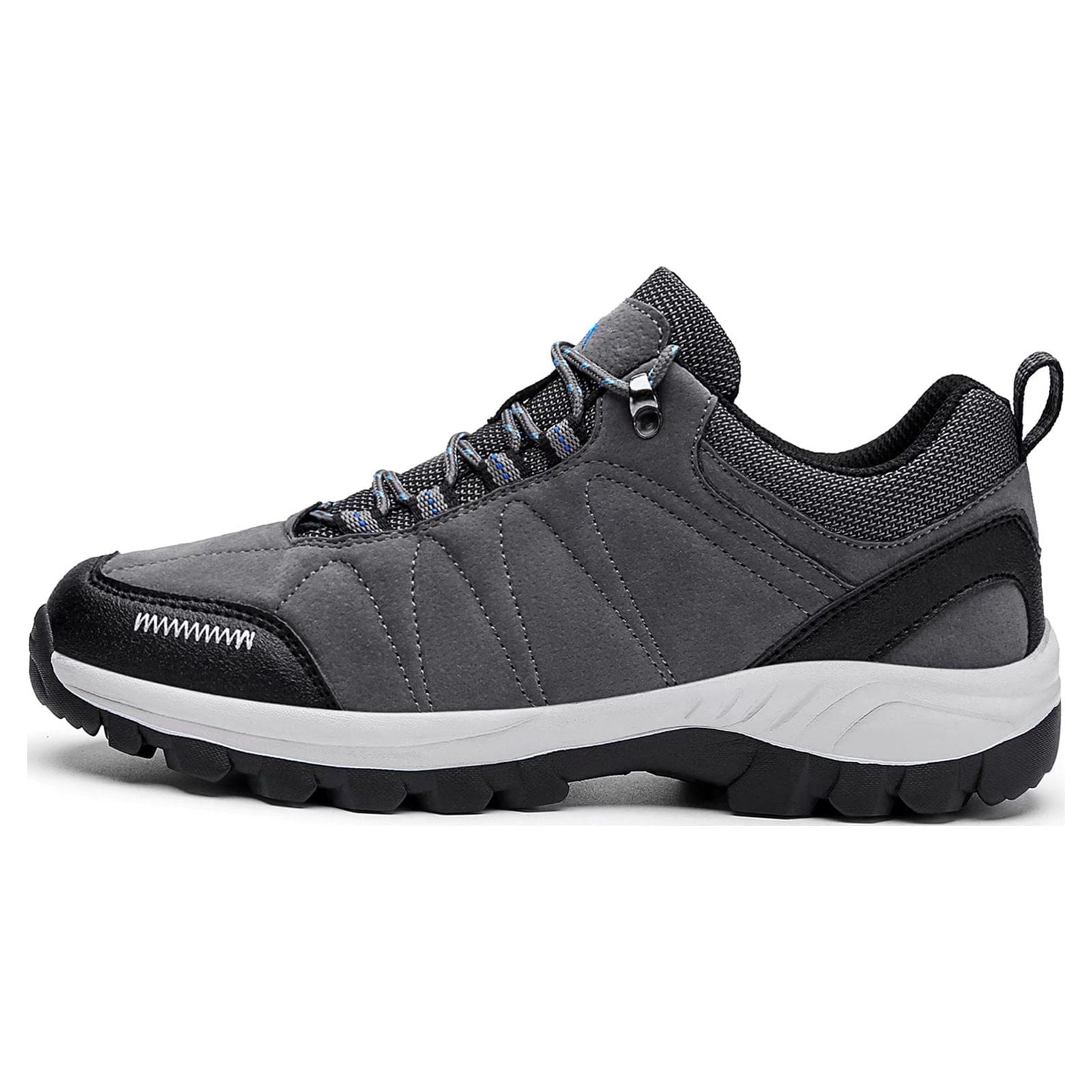 HOBIBEAR Mens Sneakers Leather Running Shoes Trainers Sneaker Casual Hiking Shoes