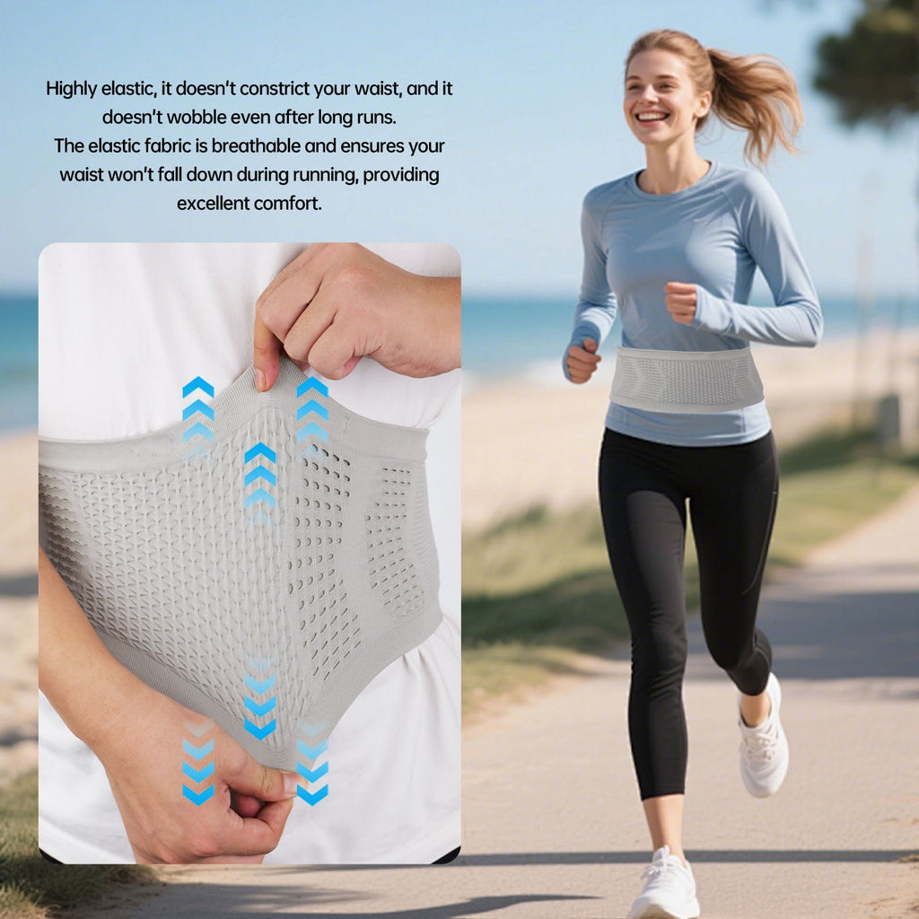 Running Belt for Women 360° Flip Belt - Nylon 3D Mesh Expandable Runners Belt for Gym Hiking
