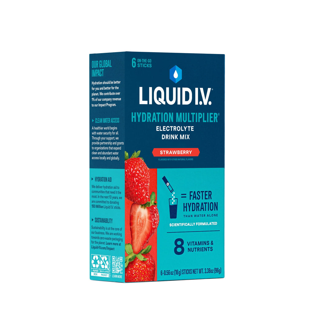 Liquid I.V.® Lemon Lime Hydration Multiplier® Powdered Electrolyte Drink Mix, 6 Count Packets