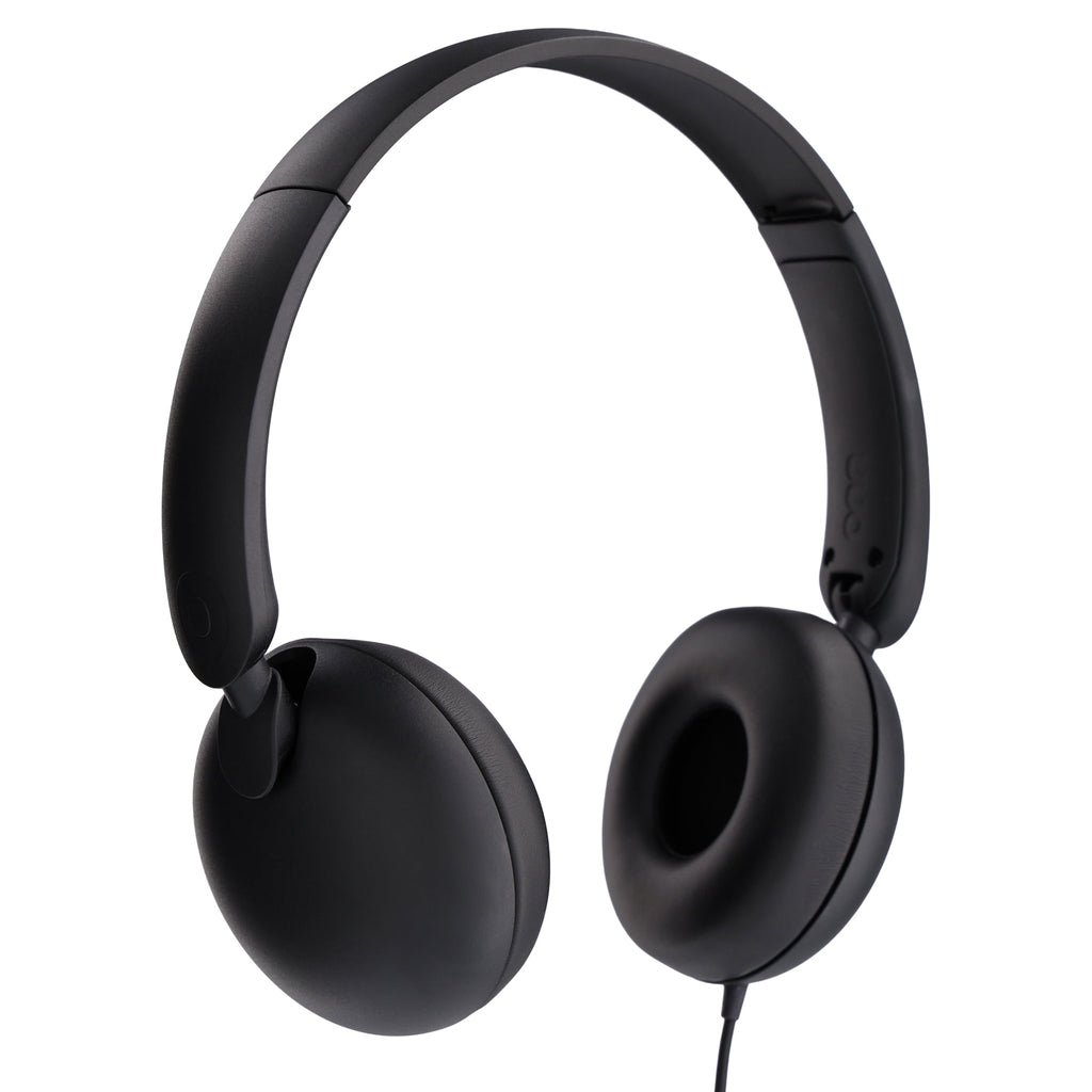 onn On-Ear USB-C Headphones, Black