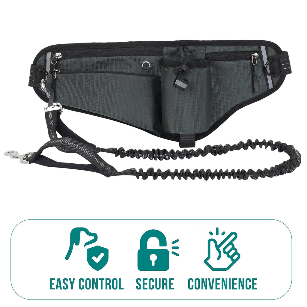 NFTIGB Running Belt Waist Pack Adjustable Hydration Bag with Water Bottle Holder for Runners Men Women, Black (10.63 inches / 27 cm)