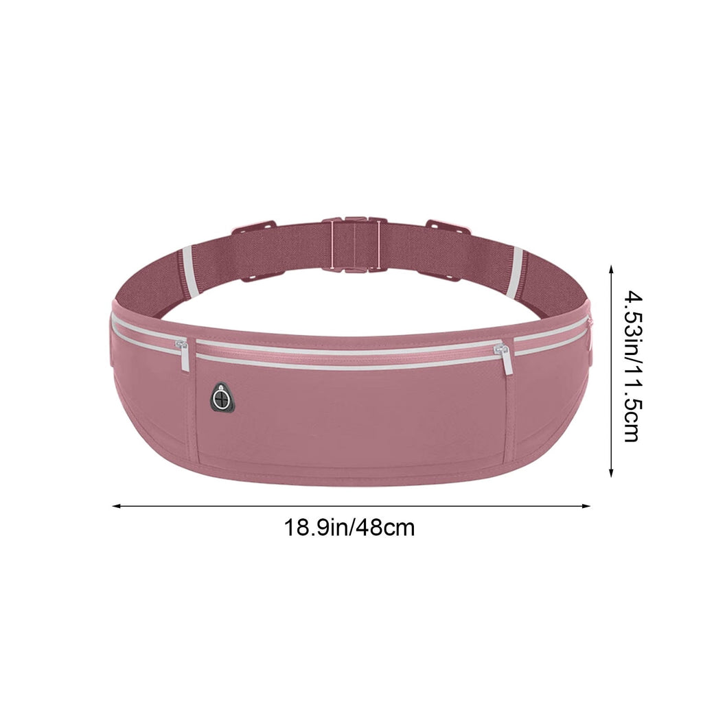 YFGEFTR Slim Running Belt, Workout Fanny Pack for Men Women, Runner Belt for Running Walking Cycling Camping Gym, Running Gear Accessories