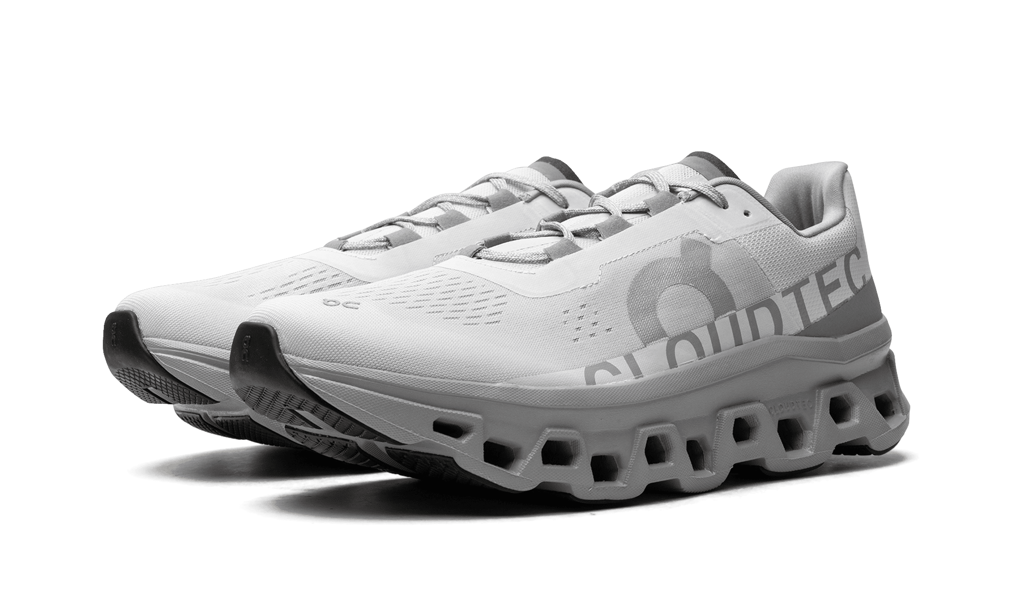 On MENS Cloudmonster "Ice | Alloy" 61.97788 from Stadium Goods