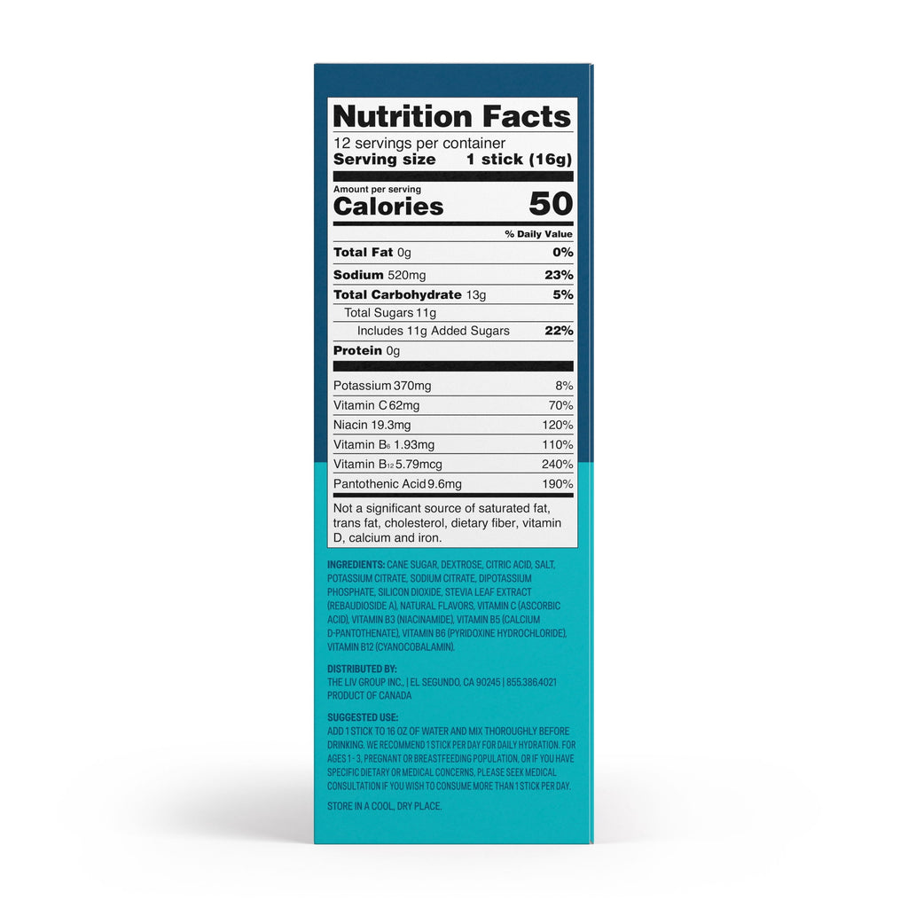 Liquid I.V.® Lemon Lime Hydration Multiplier® Powdered Electrolyte Drink Mix, 6 Count Packets