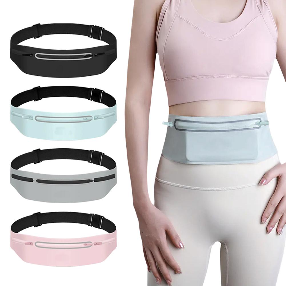 Slim Running Belt Waist Bag SOLA 4 Colors BlackGreyBluePink