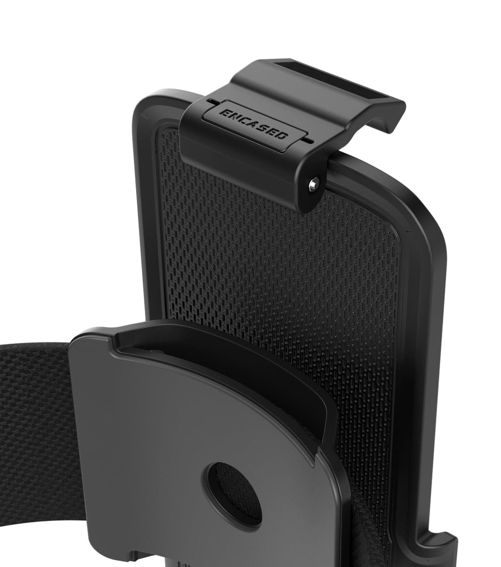 Encased Galaxy S10e Armband for Running, Gym Workouts & Exercise - Fully Adjustable Arm Strap Holder with Clear Phone Case (Samsung S10e) (Sweat and Water Resistant Band)