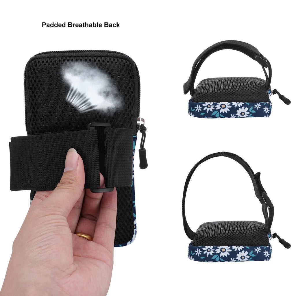 HAWEE Cell Phone Arm Bands Bag for Women Sports Running Pouch Hold Smartphone 6.28 Inches Full-screen, Colorful Flower