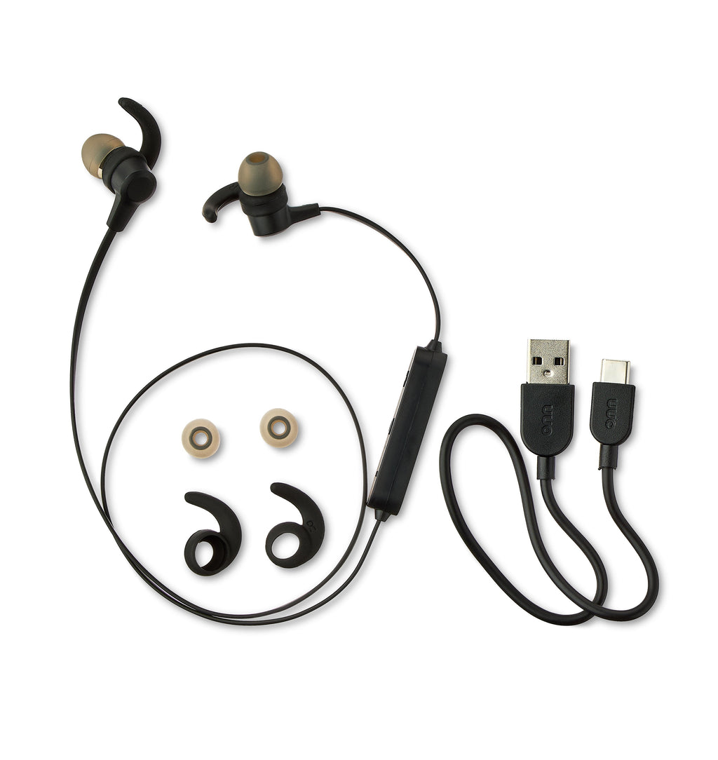onn IPX4 Splash-Proof Earbuds with Bluetooth Technology