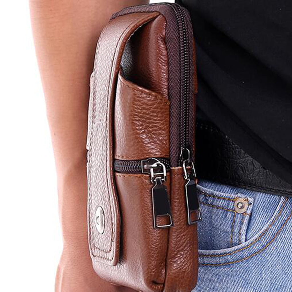 Dream Lifestyle Double-Layer Running Belt with Multi-Pockets Adjustable Belts,Zipper Mens Bag Accessories Belt Fanny Pack Waist Pouch Backpack for Travel Hiking Cycling Running