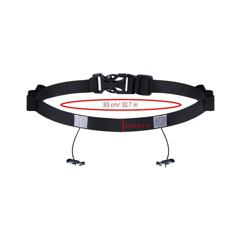 Race Number Bib Belt Cycling Adjustable Unisex Triathlon Running Bib Holder