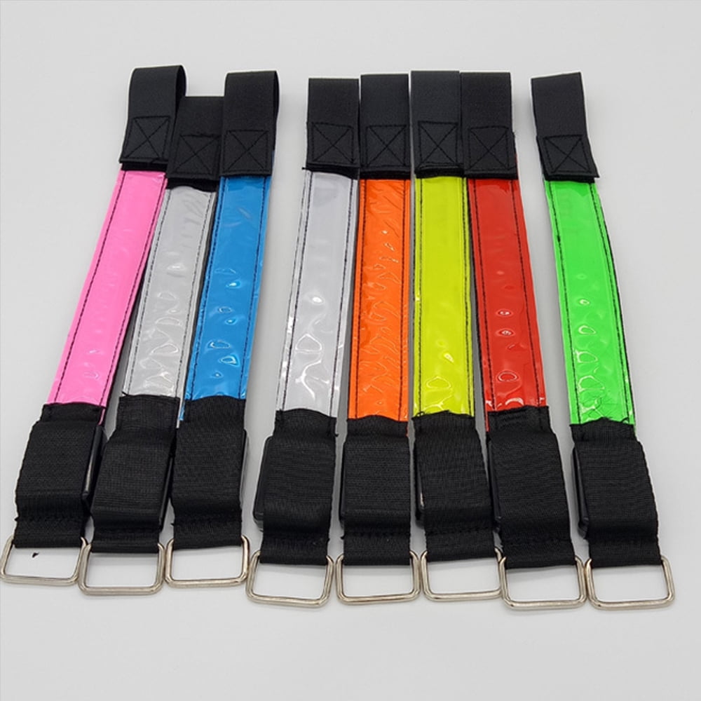 Heldig 2 Pack Running Light for Runners Rechargeable LED Armband Reflective Running Gear, LED Light Up Band for Joggers Bikers WalkersB