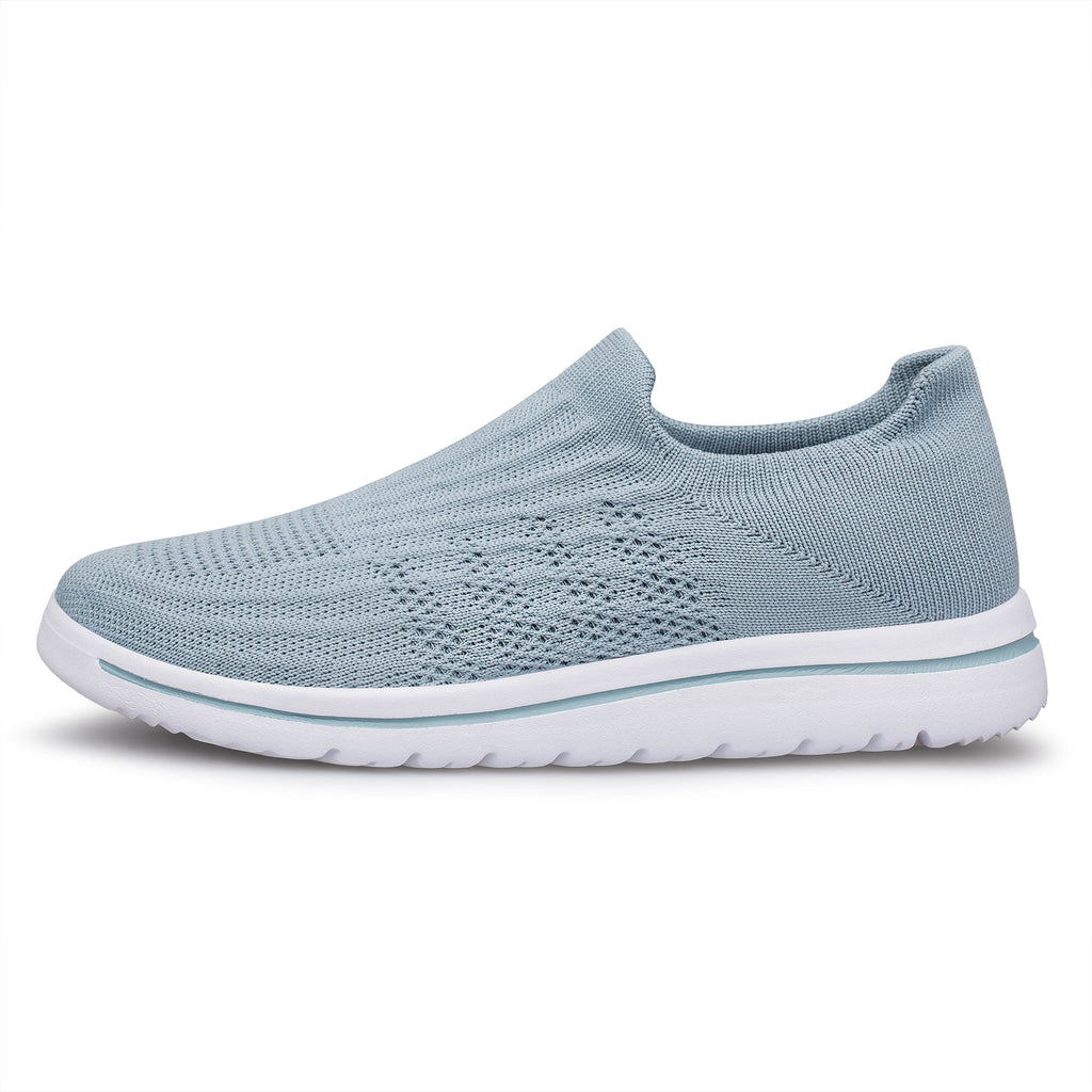 Unisex Sock Walking Shoes Wide Toe Box Slip-on Mens Running Shoe Womens Lightweight Casual Fashion Sneakers Black 8Women/6Men