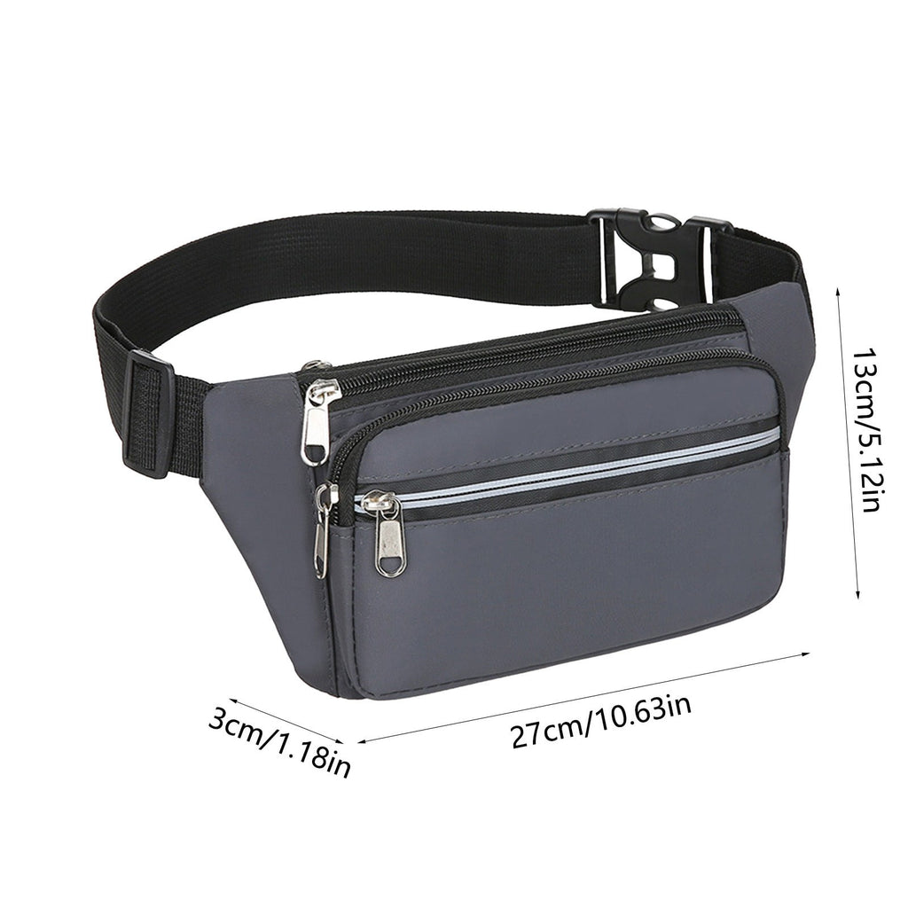 2Pcs Slim Running Belt Fanny Packs for Women Men,Waist Pack Phone Holder for Walking Fitness Workout Exercise,Water Resistant Running Travel Belt Bag Jogging Pouch,Gym Accessories for Runner
