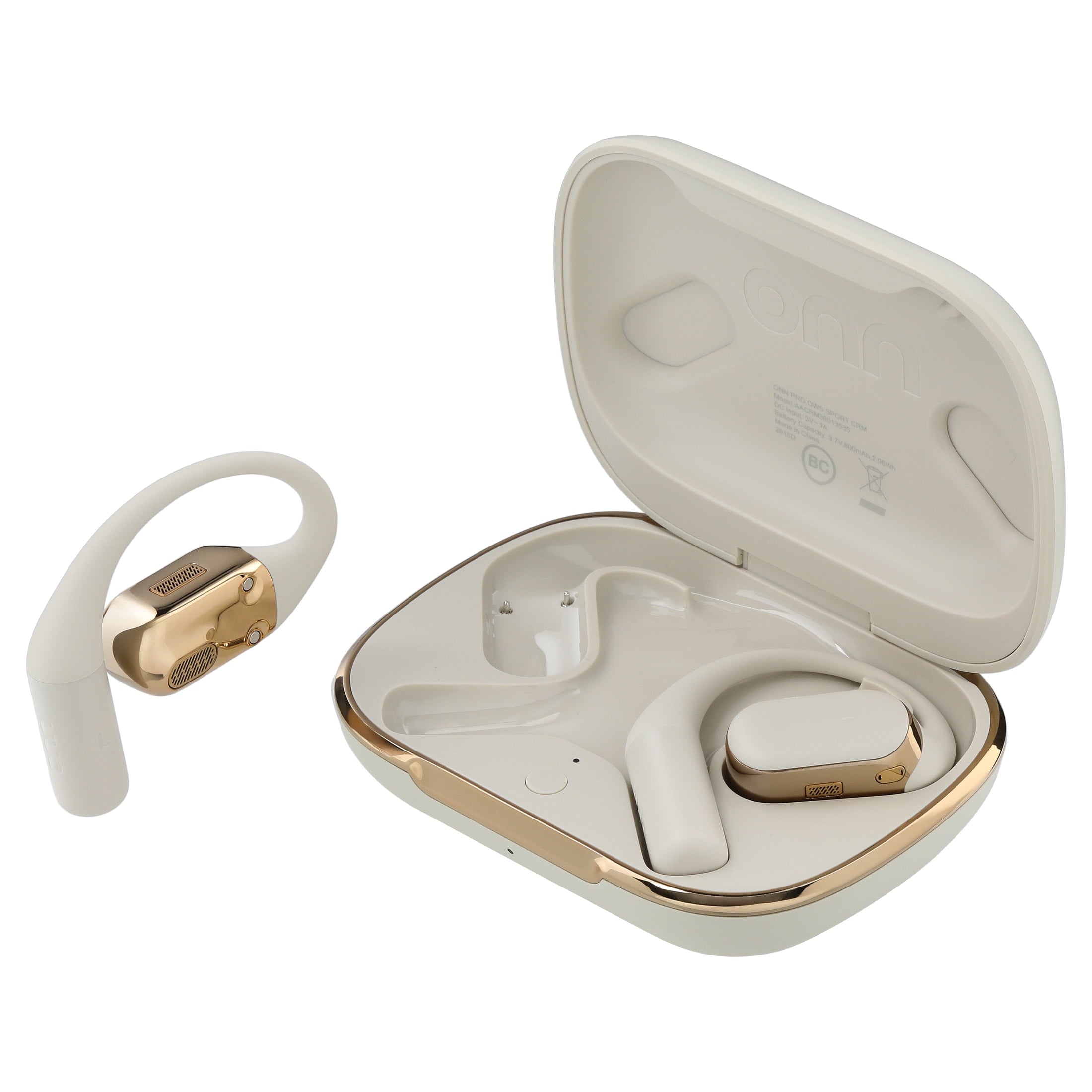 onn Trekster Pro Wireless Open-Ear Earphones, White