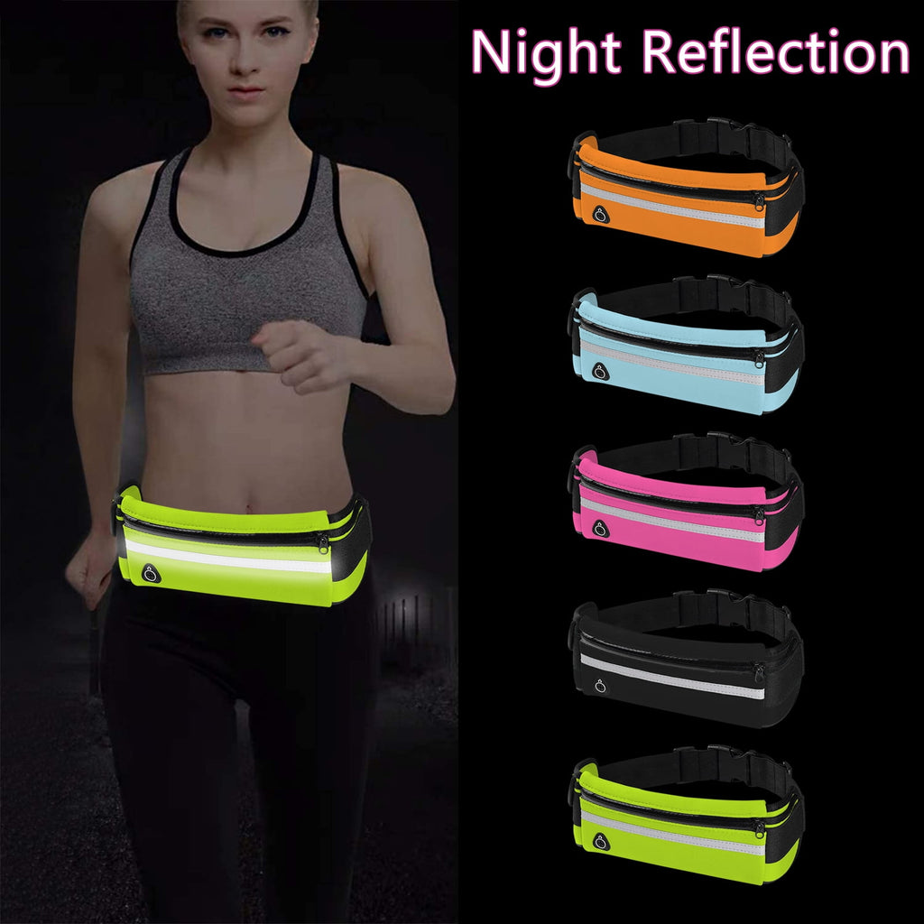 Waistband Running Belt for Phone Holder, Runner Pocket Pouch for Women Men Wallking Fitness Jogging Workout Gym Sports Travel Exercise Orange